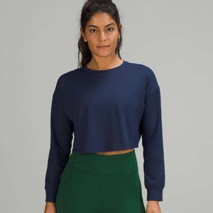 lululemon muscle love long sleeve - night sea size 8 EUC